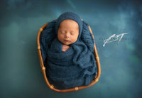 DARK JEANS BLUE wrap- newborn size