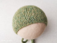 MOSS GREEN AIR hat- newborn size