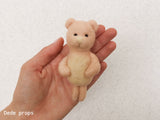 EMMET TEDDY BEAR - hand felted newborn prop