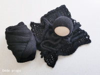 BLACK AIR hat- newborn size