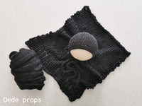 BLACK SKY hat- newborn size