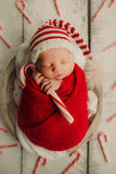 RED wrap- newborn size