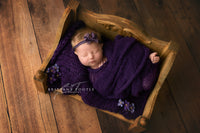 VIOLET blanket- newborn size