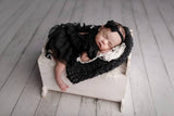 BLACK MELODY blanket- newborn size
