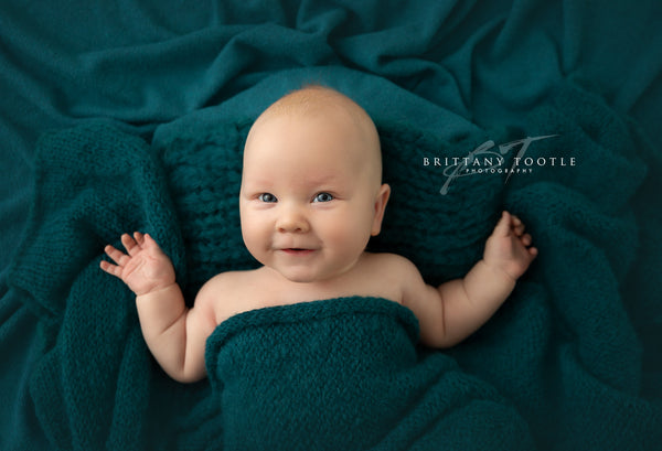 PETROL blanket- newborn size