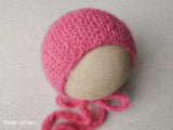 HOT PINK hat- newborn size