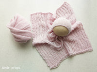 POWDER PINK blanket- newborn size