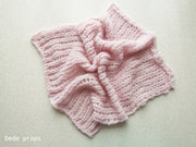 POWDER PINK blanket- newborn size