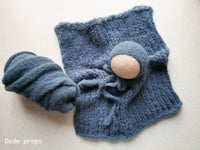 DARK JEANS BLUE blanket- newborn size