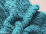 TURQUOISE blanket- newborn size