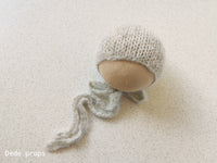 PEARL GREY MELODY hat- newborn size
