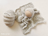 PEARL GREY MELODY wrap- newborn size