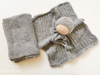 GREY MELODY hat- newborn size