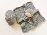 GREY MELODY blanket- newborn size