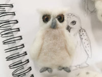 OWL - hand felted newborn prop