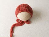 ORANGE SNOW hat- newborn size