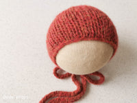 ORANGE AIR hat- newborn size