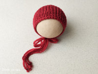 RED SNOW hat- newborn size