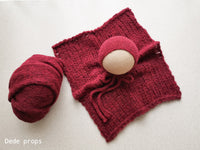 RUBY RED AIR hat- newborn size
