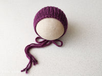 BORDEAUX SNOW hat- newborn size