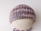 FANTASY PURPLE SNOW hat- newborn size