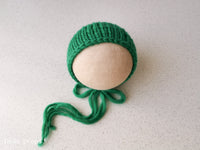 GREEN SNOW hat- newborn size