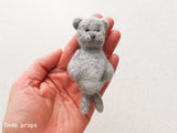 ERNEST TEDDY BEAR - hand felted newborn prop