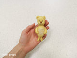 DARRELL TEDDY BEAR - hand felted newborn prop