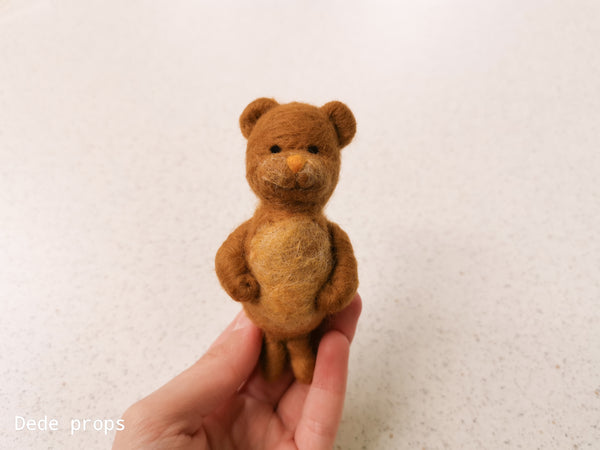 DANIL TEDDY BEAR - hand felted newborn prop