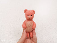 LEIGH TEDDY BEAR - hand felted newborn prop
