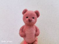 TAMARY TEDDY BEAR - hand felted newborn prop