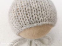 PEARL GREY AIR hat- newborn size
