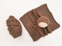 BROWN AIR hat- newborn size