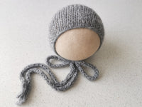 MEDIUM GREY AIR hat- newborn size
