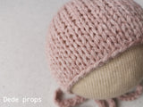 DUSTY PINK SKY hat- newborn size
