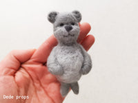 NIGEL TEDDY BEAR - hand felted newborn prop