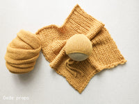 YELLOW AIR hat- newborn size