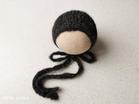 BLACK MELODY hat- newborn size